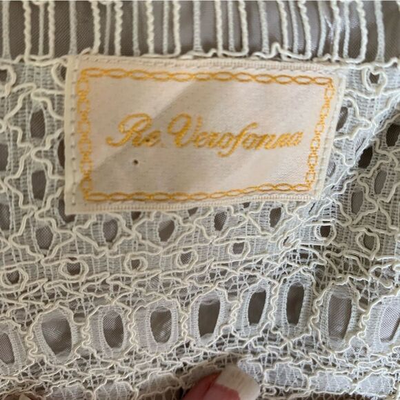 Re Verofonna Pleated Trench Coat Ruched Sleeve Size 38 Taupe Japanese designer - Picture 8 of 14